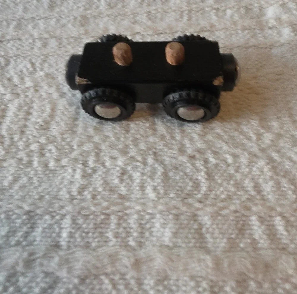 Vintage 4 Pc Of Classic BRIO magnetic Wooden Vehicles From The 1980s